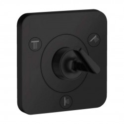 AXOR - Citterio E Trio/Quattro, ventil pod omítku, uzavírací a přepínací, matná černá (36772670)