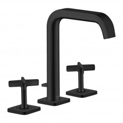 AXOR - Citterio E Umyvadlová baterie s výpustí, 3-otvorová instalace, matná černá (36108670)