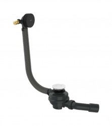 AXOR - Exafill Vanová odtoková a přepadová souprava s napouštěním, délka 85 cm, matná černá (42540670)