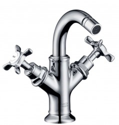 AXOR - Montreux Bidetová baterie se dvěma kohouty, kartáčovaný nikl (16520820)