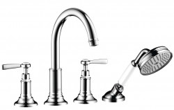 AXOR - Montreux Čtyřotvorová vanová baterie na vanový sokl, chrom (16554000)