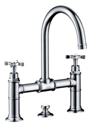 AXOR - Montreux Umyvadlová baterie s výpustí, 3-otvorová instalace, EcoSmart, chrom (16510000)