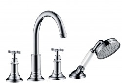 AXOR - Montreux Vanová baterie 4-otvorová na sokl, chrom (16544000)