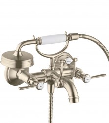 AXOR - Montreux Vanová baterie se 2 páčkami, kartáčovaný nikl (16551820)