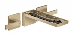 AXOR - MyEdition Umyvadlová baterie pod omítku, s výpustí, EcoSmart, kartáčovaný bronz/bez destičky (47082140)