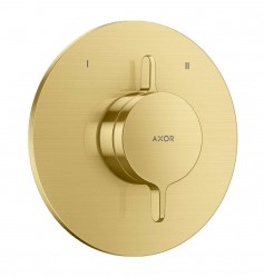 AXOR - One Baterie pod omítku, pro 2 spotřebiče, kartáčovaná mosaz (48415950)