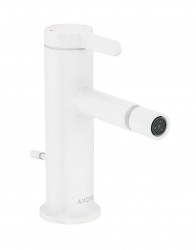AXOR - One Bidetová baterie s výpustí, EcoSmart, matná bílá (48210700)
