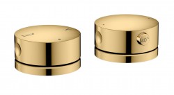 AXOR - One Termostatická baterie na okraj vany, 2-otvorová instalace, leštěný vzhled zlata (48470990)