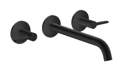 AXOR - One Umyvadlová baterie pod omítku, s výpustí, 3-otvorová instalace, EcoSmart, matná černá (48160670)