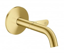 AXOR - One Umyvadlová baterie pod omítku, s výpustí, EcoSmart, kartáčovaná mosaz (48180950)