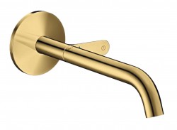 AXOR - One Umyvadlová baterie pod omítku, s výpustí, EcoSmart, leštěný vzhled zlata (48112990)