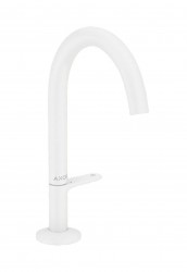 AXOR - One Umyvadlová baterie s výpustí Push-Open, EcoSmart, CoolStart, matná bílá (48020700)