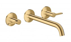 AXOR - One Vanová baterie pod omítku, 3-otvorová instalace, leštěný vzhled zlata (48431990)