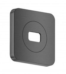 AXOR - ShowerSphere Krycí rozeta 12x12 cm, kartáčovaný černý chrom (39769340)