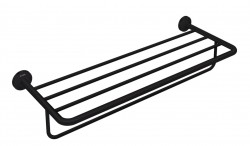 AXOR - Universal Circular Držák ručníku s poličkou, délka 60 cm, matná černá (42843670)