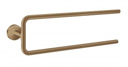 AXOR - Universal Circular Dvojitý držák na ručníky, kartáčovaný bronz (42822140)