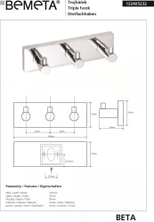 BEMETA BETA trojháček (132405232)