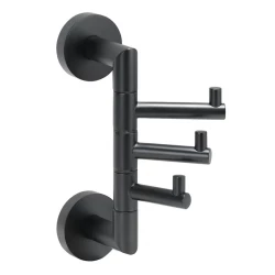 BEMETA DARK věšáček se 3 háčky otočný     104206070 (104206070)