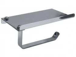 BEMETA Držák toaletního papíru bez krytu s poličkou na mobil (153312132)