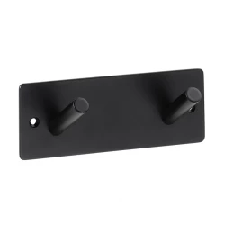 BEMETA EASY01 věšák se 2 háčky  černý    164106270 (164106270)
