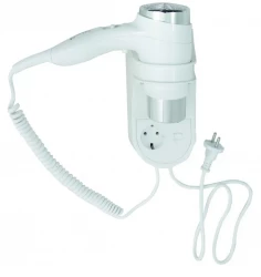 BEMETA Fén s držákem a zásuvkou bílý (945233054)