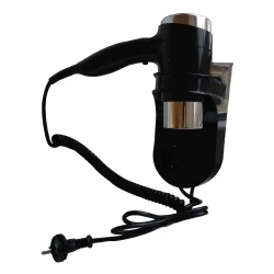 BEMETA Fén s držákem a zásuvkou černý (945233058)