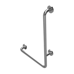 BEMETA HELP nástěnné opěrné držadlo pravé s krytkou 890 mm nerez lesk   301122041 (301122041)