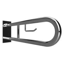 BEMETA HELP sklopné madlo ve tvaru U s držákem na TP 600mm brus, s krytkou   301407272 (301407272)