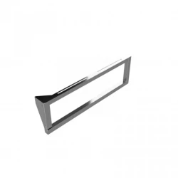 BEMETA Konzole umyvadlová s držákem ručníku 490 mm nerez lesk zátěž 50 kg levá (201541051)