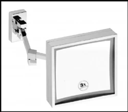 BEMETA Kosmetické zrcátko s LED osvětlením hranaté IP44 Touch senzor (116101202)