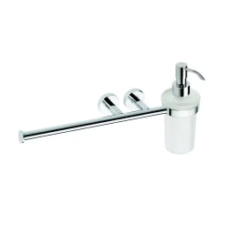 BEMETA OMEGA držák ručníků s dávkovačem tekutého mýdla 230ml (104019012)