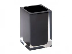 BEMETA VISTA držák kartáčků na postavení  čirá/černá   120111026-100 (120111026-100)