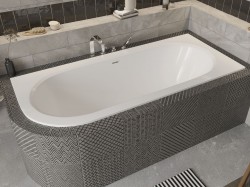 BESCO - Asymetrická vana AVITA SLIM+ - Nožičky k vaně - S nožičkami, Rozměr vany - 150 × 70 Způsob provedení - Levé (VANAVIT15SLIMLP+OLVPINOZ)