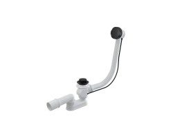 BESCO - Automatický vanový sifon s přepadem - černý, zlatý - Barva - Černá (VANSWAUTOB)