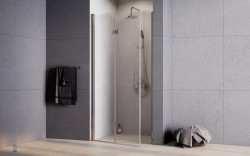 BESCO - Bezrámové sprchové dveře EXO-H CHROM - Barva rámu - Chrom/Leštěný hliník (ALU), Rozměr A - 80, Rozměr C - 190, Směr zavírání - Univerzální Levé / Pravé, Výplň - Čiré bezpečnostní sklo - 6 mm (BCEXOH80CC)