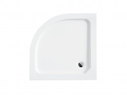 BESCO - Čtvrtkruhová sprchová vanička ALEX - Rozměr A - 90, Rozměr B - 90 (OLBVANACALE90)