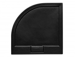 BESCO - Čtvrtkruhová sprchová vanička AXIM - STONE EFFECT - Barva - Stone efect, Rozměr B - 80, Rozměr C - 80 (VANKAXIM80SR55)