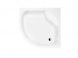 BESCO - Čtvrtkruhová sprchová vanička DIPER I - Nožičky k vaně - S nožičkami, Rozměr A - 90, Rozměr B - 90 (VANKDIPERI90)