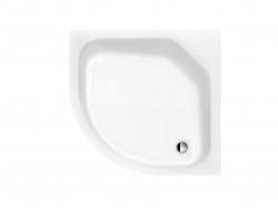 BESCO - Čtvrtkruhová sprchová vanička DIPER II - Nožičky k vaně - S nožičkami, Rozměr A - 90, Rozměr B - 90 (VANKDIPERII90)