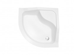 BESCO - Čtvrtkruhová sprchová vanička OLIVER I - Nožičky k vaně - S nožičkami, Rozměr A - 90, Rozměr B - 90 (VANKOLIVEI90)