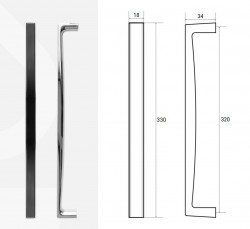 BESCO - Madlo OXA, OXA LONG BLACK/WHITE - Barva - Černá , Rozměr A - 33 (VANOXALB)