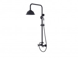 BESCO - Nástěnný sprchový set RETRO černá (BABPRCZ)
