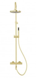 BESCO - Nástěnný termostatický sprchový a vanový set VEO zlatá (BABPVNTIZL)