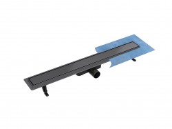 BESCO - Odtokový žlab VIRGO DUO GRAFIT s roštem 2v1 - Rozměr A - 80 (ZLOL80VGR)