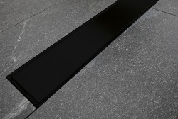 BESCO - Odtokový žlab VIRGO NERO DUO s roštem 2v1 - Rozměr A - 90 (ZLOL90VN)