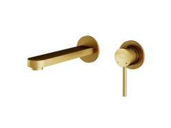 BESCO - Podomítková umyvadlová baterie DECCO Zlatá broušená (BABUDSBZ)