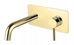 BESCO - Podomítková umyvadlová baterie ILLUSION Zlatá (BABUISZL)