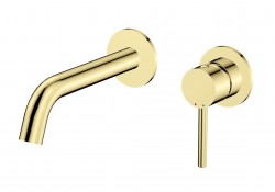 BESCO - Podomítková umyvadlová baterie VEO zlatá (BABUVSZL)