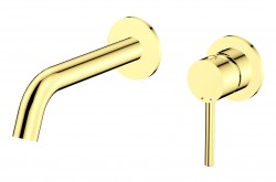 BESCO - Podomítková umyvadlová baterie VEO zlatá lesklá (BABUVSJZ)