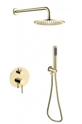BESCO - Podomítkový sprchový set DECCO/ILLUSION I/VEO Zlatá lesklá (BABPDIIJZ)